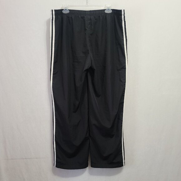 Adidas Windbreaker Pants Men's Size XL Black White Stripes - Picture 3 of 16
